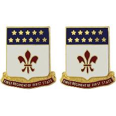 198th Signal Battalion Unit Crest (First Regiment of First State)